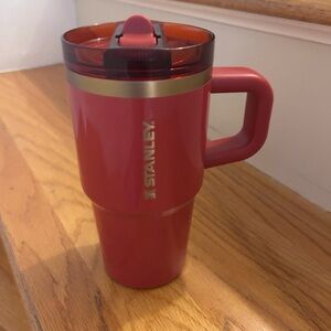 Stanley Crimson Travel Mug with Gold Accent